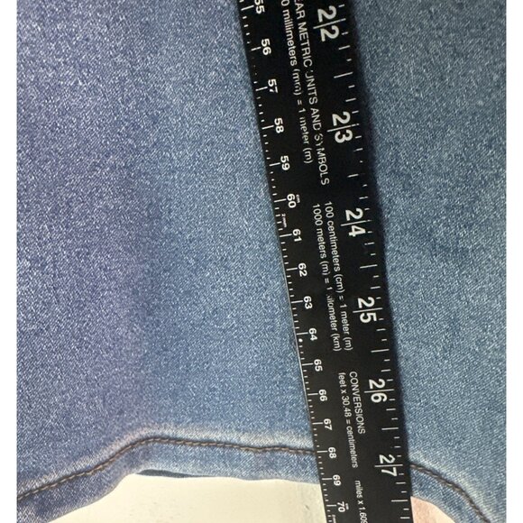 1822 Denim Women’s Size 6 Comfy Wide Leg Jeans Y2K 2000's Retro Square pockets - Picture 3 of 8